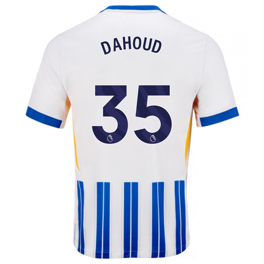 Criança Camisola Mahmoud Dahoud #35 Branco Azul Principal 2024/25 Camisa