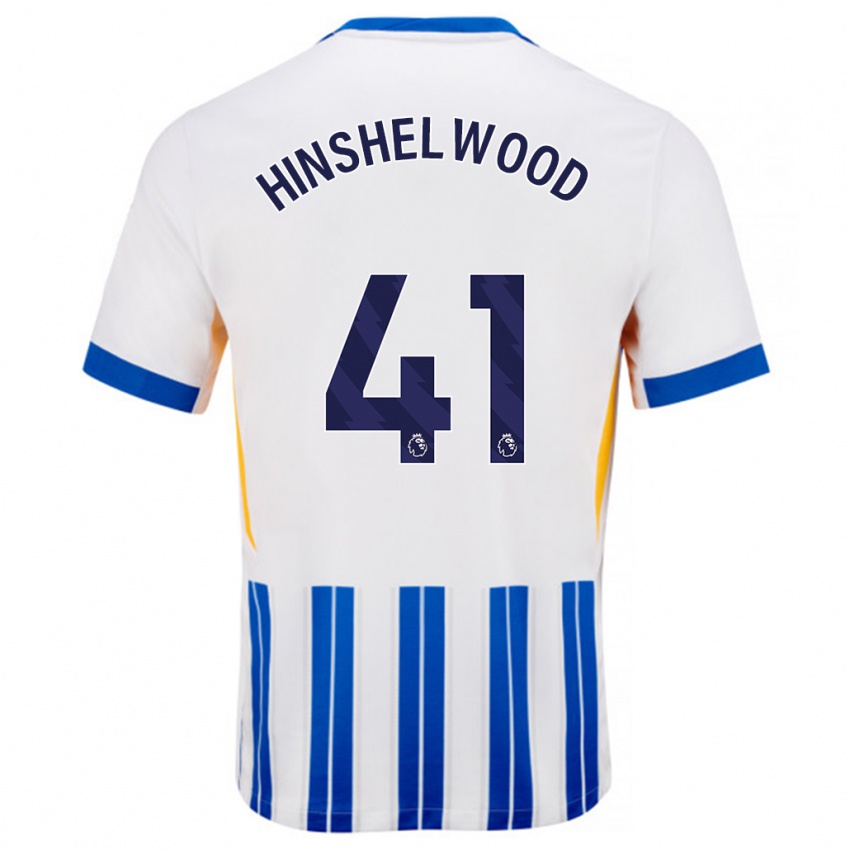 Criança Camisola Jack Hinshelwood #41 Branco Azul Principal 2024/25 Camisa