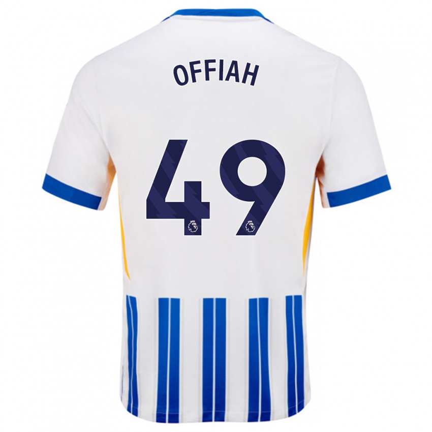 Criança Camisola Odel Offiah #49 Branco Azul Principal 2024/25 Camisa