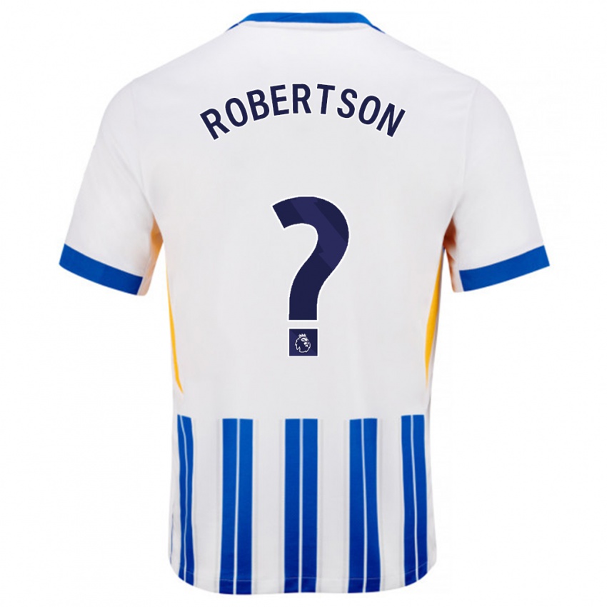 Criança Camisola Josh Robertson #0 Branco Azul Principal 2024/25 Camisa