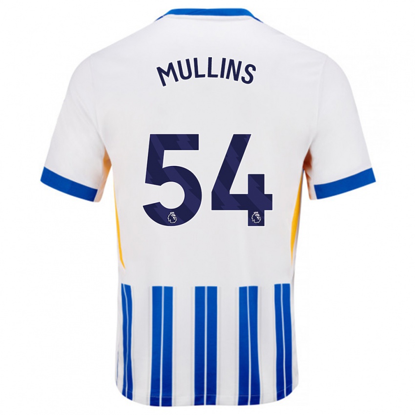 Criança Camisola Jamie Mullins #54 Branco Azul Principal 2024/25 Camisa