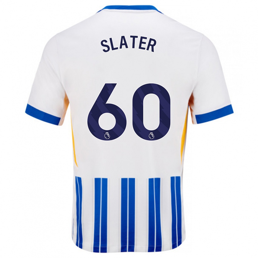 Criança Camisola Jacob Slater #60 Branco Azul Principal 2024/25 Camisa