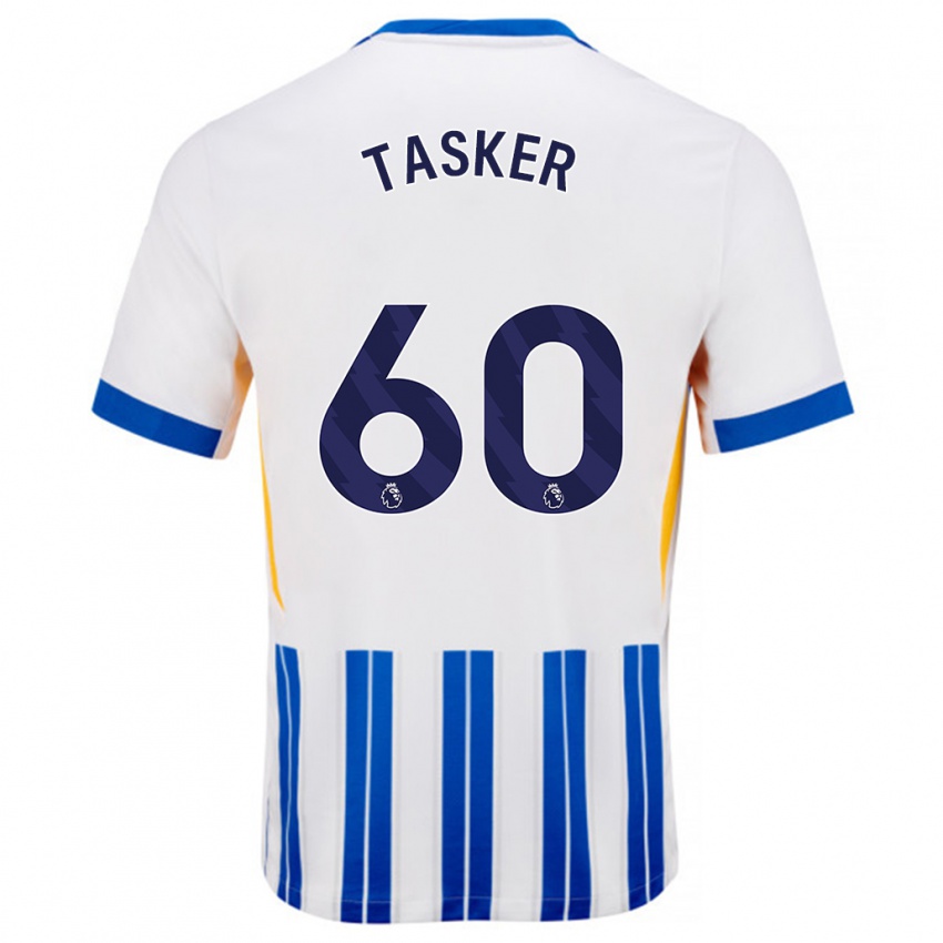 Criança Camisola Charlie Tasker #60 Branco Azul Principal 2024/25 Camisa