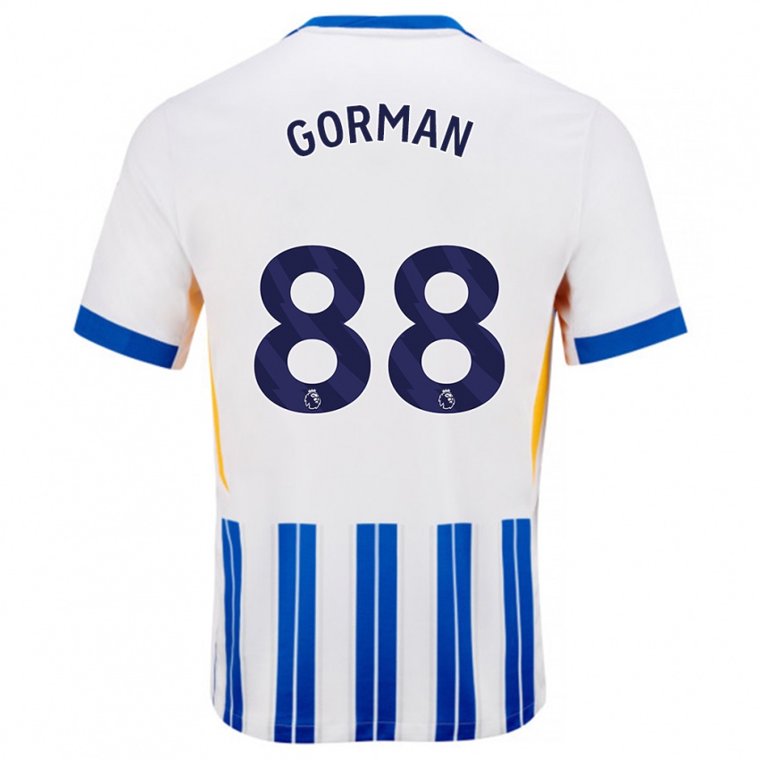 Criança Camisola Ronnie Gorman #88 Branco Azul Principal 2024/25 Camisa