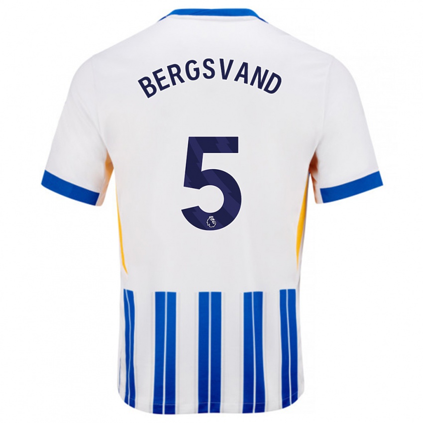 Criança Camisola Guro Bergsvand #5 Branco Azul Principal 2024/25 Camisa