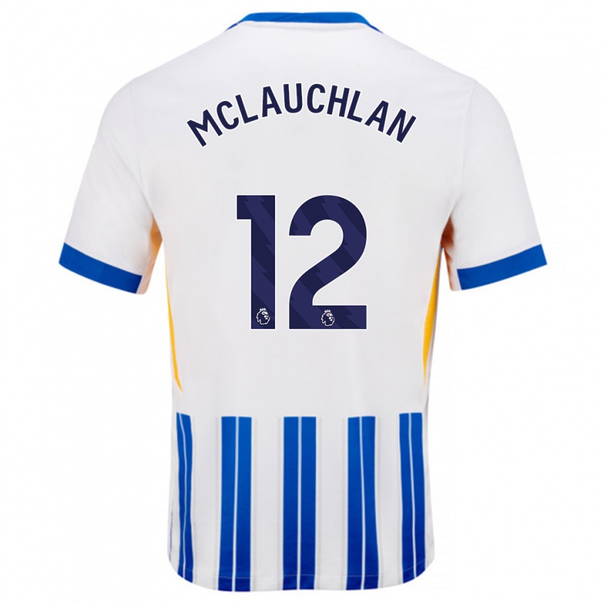 Criança Camisola Rachel Mclauchlan #12 Branco Azul Principal 2024/25 Camisa