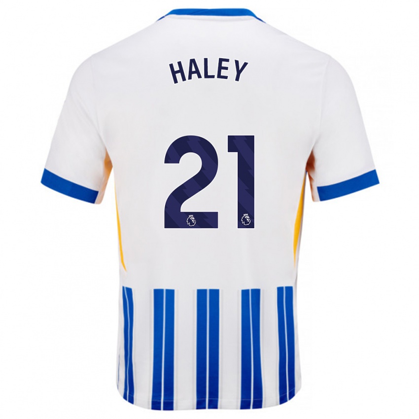 Criança Camisola Madison Haley #21 Branco Azul Principal 2024/25 Camisa