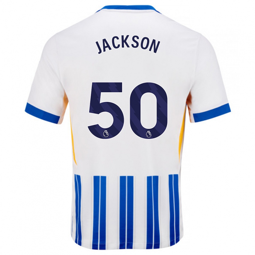 Criança Camisola Ben Jackson #50 Branco Azul Principal 2024/25 Camisa