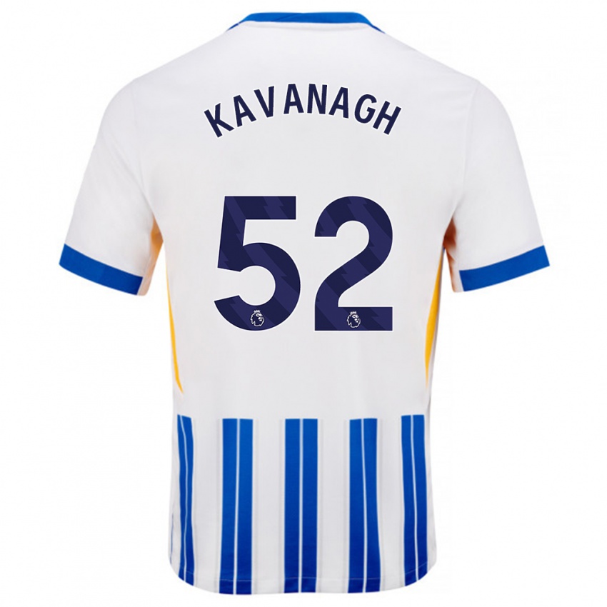 Criança Camisola Leigh Kavanagh #52 Branco Azul Principal 2024/25 Camisa