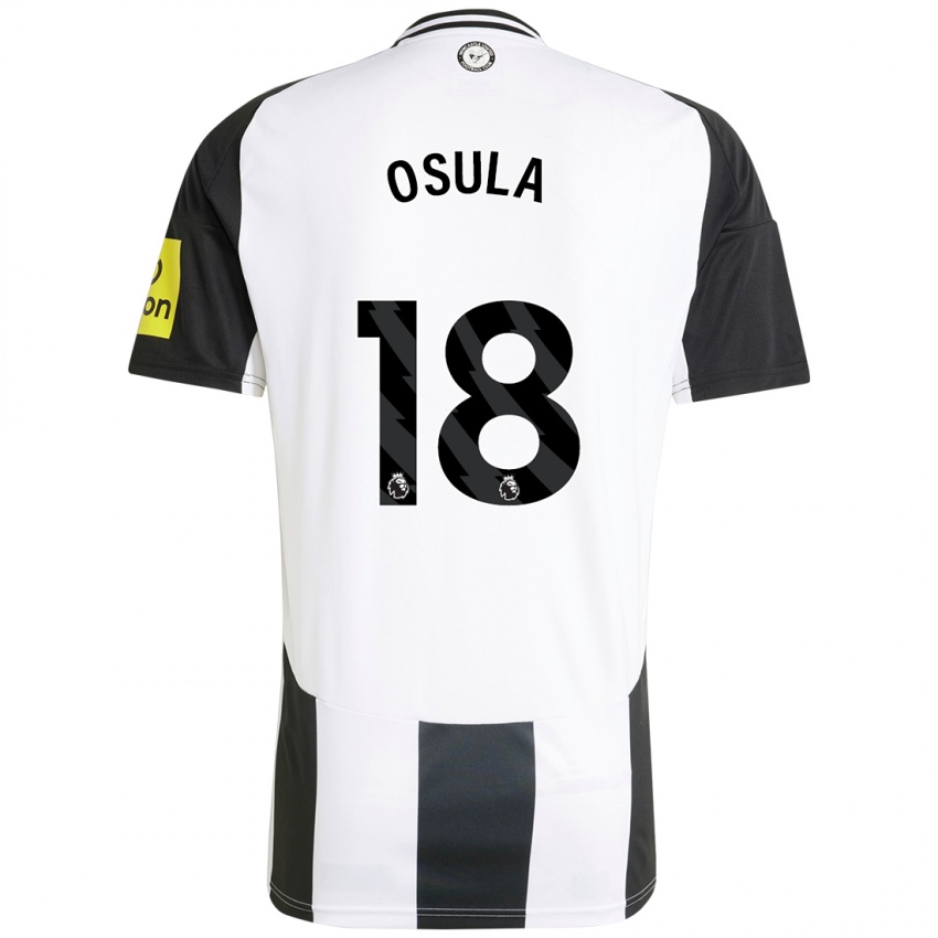 Criança Camisola William Osula #18 Preto Branco Principal 2024/25 Camisa