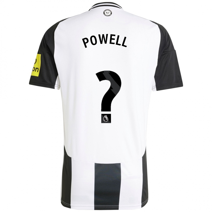 Criança Camisola Harry Powell #0 Preto Branco Principal 2024/25 Camisa