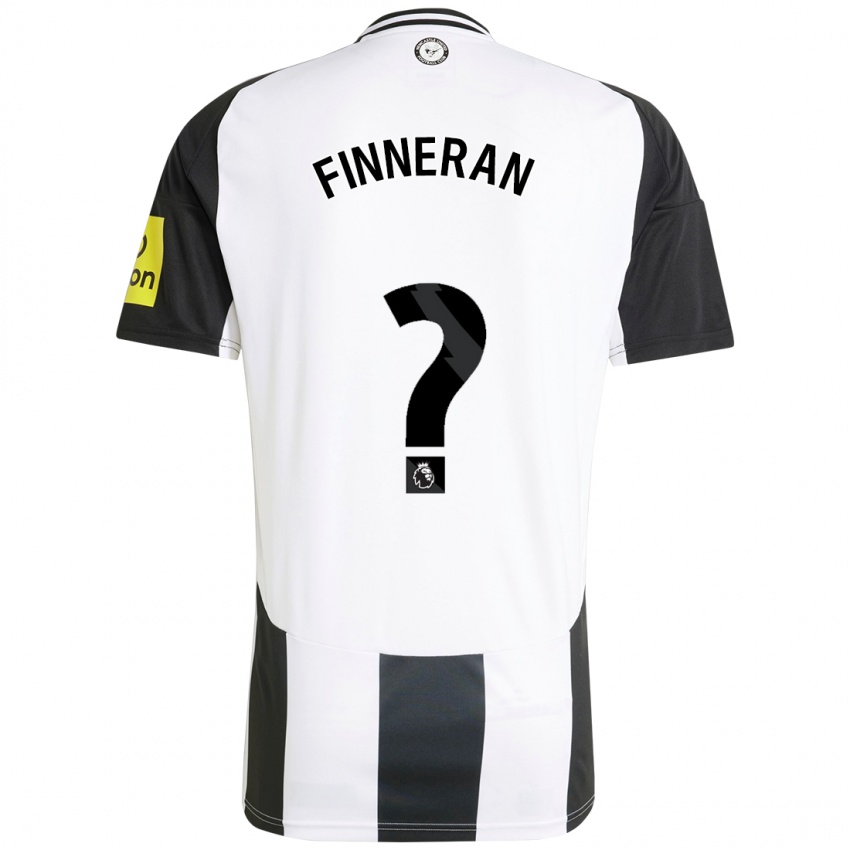 Criança Camisola Rory Finneran #0 Preto Branco Principal 2024/25 Camisa