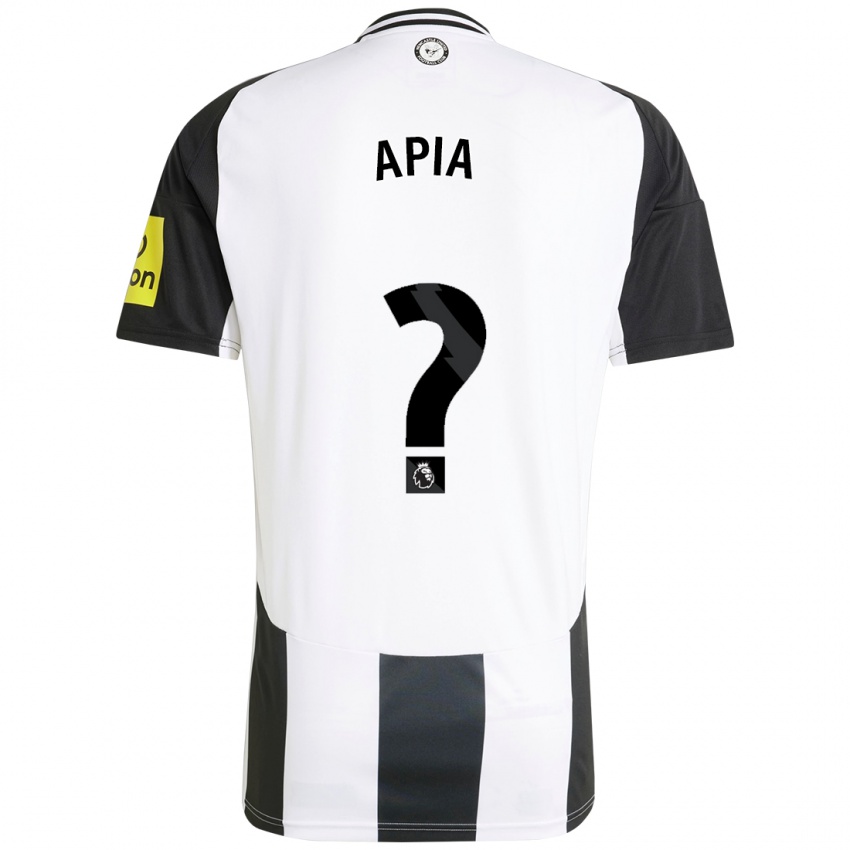 Criança Camisola Aaron Apia #0 Preto Branco Principal 2024/25 Camisa