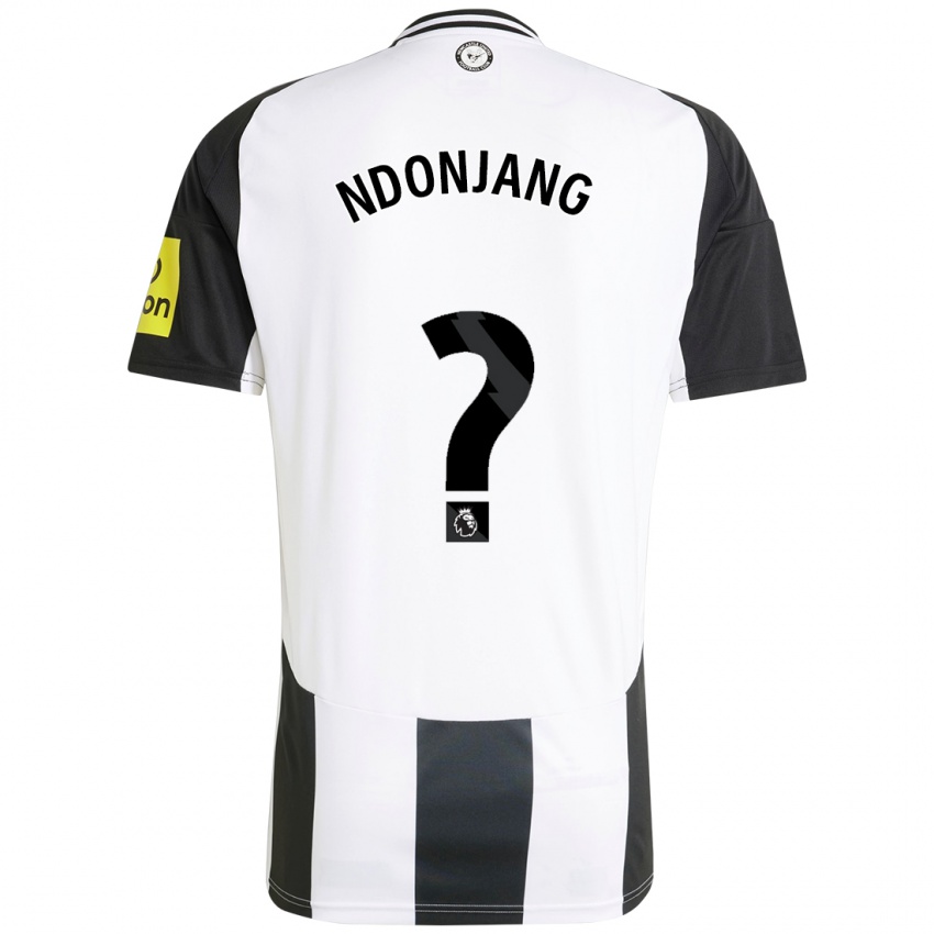 Criança Camisola Alan Ndonjang #0 Preto Branco Principal 2024/25 Camisa