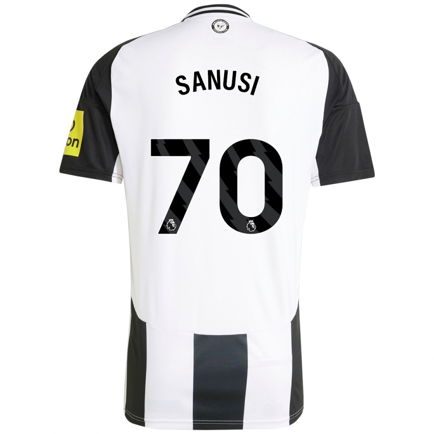 Criança Camisola Trevan Sanusi #70 Preto Branco Principal 2024/25 Camisa