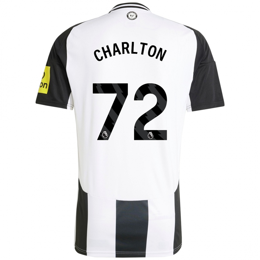 Criança Camisola Dylan Charlton #72 Preto Branco Principal 2024/25 Camisa