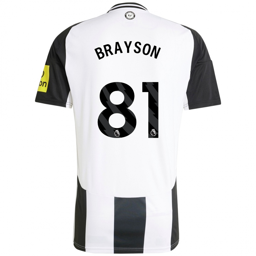 Criança Camisola Joe Brayson #81 Preto Branco Principal 2024/25 Camisa