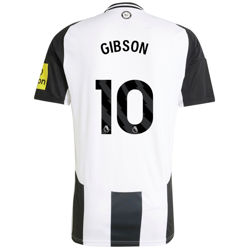 Criança Camisola Georgia Gibson #10 Preto Branco Principal 2024/25 Camisa