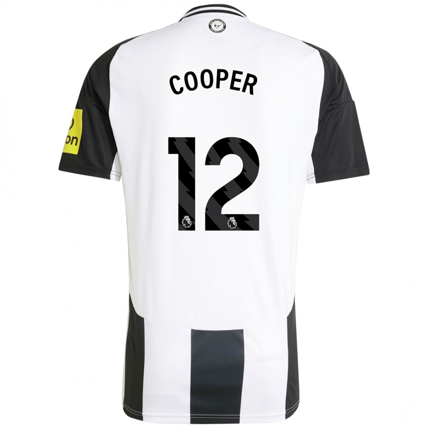 Criança Camisola Deanna Cooper #12 Preto Branco Principal 2024/25 Camisa