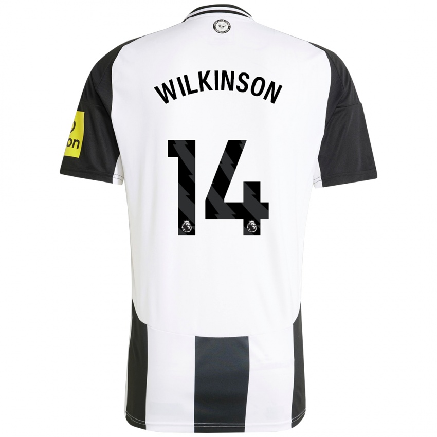 Criança Camisola Sharna Wilkinson #14 Preto Branco Principal 2024/25 Camisa