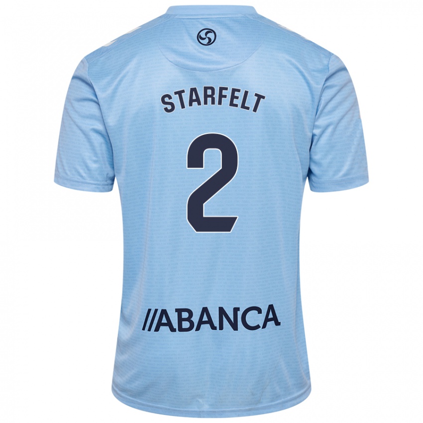 Criança Camisola Carl Starfelt #2 Celeiro Azul Principal 2024/25 Camisa