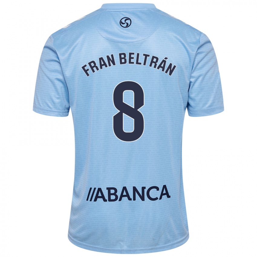 Criança Camisola Fran Beltrán #8 Celeiro Azul Principal 2024/25 Camisa