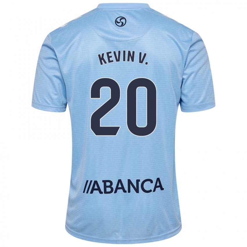 Criança Camisola Kevin Vázquez #20 Celeiro Azul Principal 2024/25 Camisa