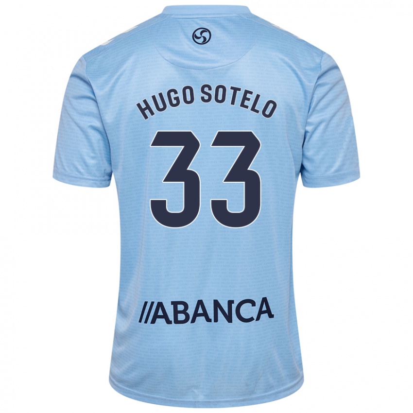 Criança Camisola Hugo Sotelo #33 Celeiro Azul Principal 2024/25 Camisa