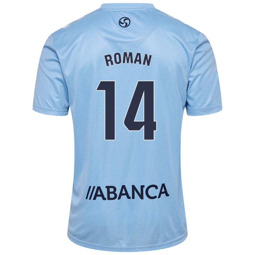 Criança Camisola Miguel Román #14 Celeiro Azul Principal 2024/25 Camisa