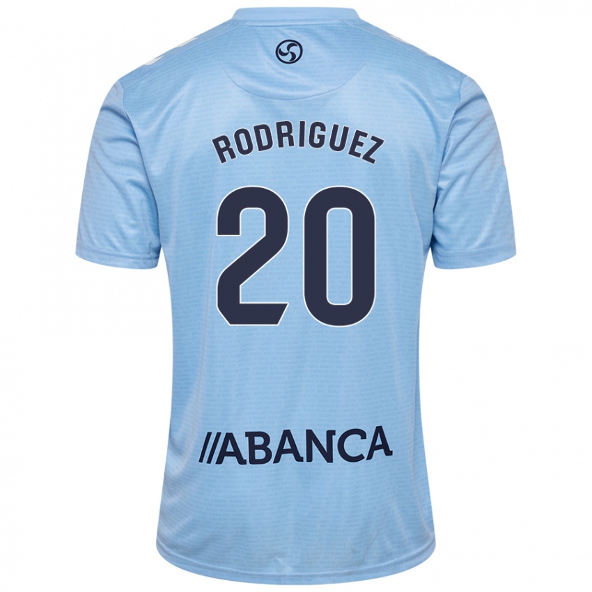 Criança Camisola Javi Rodríguez #20 Celeiro Azul Principal 2024/25 Camisa