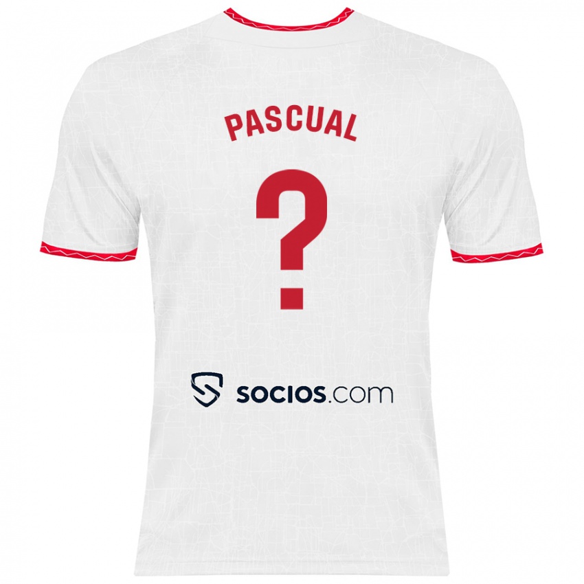 Criança Camisola Álvaro Pascual #0 Vermelho Branco Principal 2024/25 Camisa