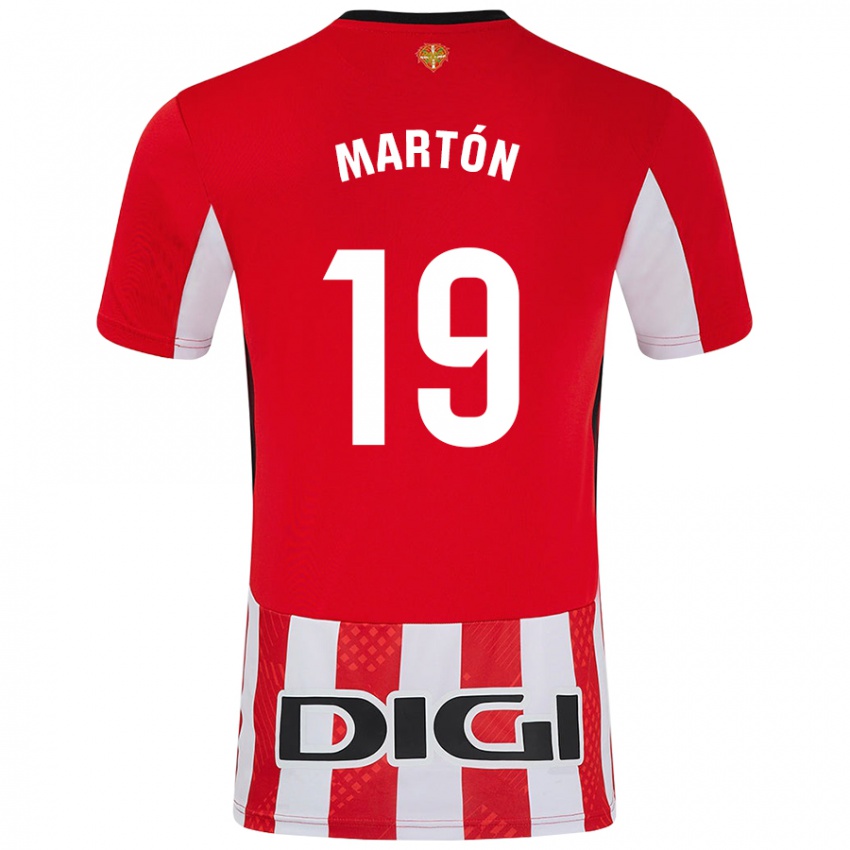 Criança Camisola Javier Martón #19 Branco Vermelho Principal 2024/25 Camisa