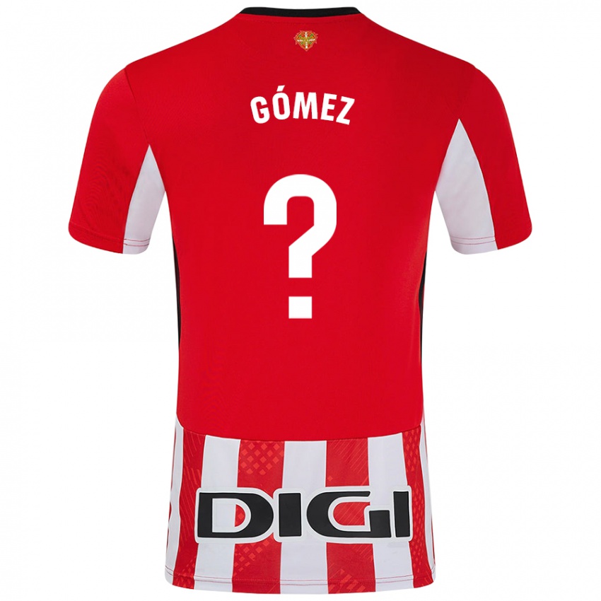 Criança Camisola Xabi Gómez #0 Branco Vermelho Principal 2024/25 Camisa