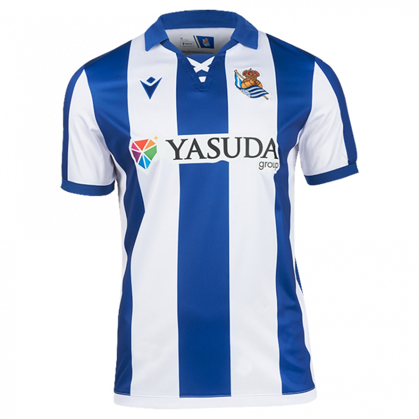 Criança Camisola Sergio Gómez #17 Azul Branco Principal 2024/25 Camisa