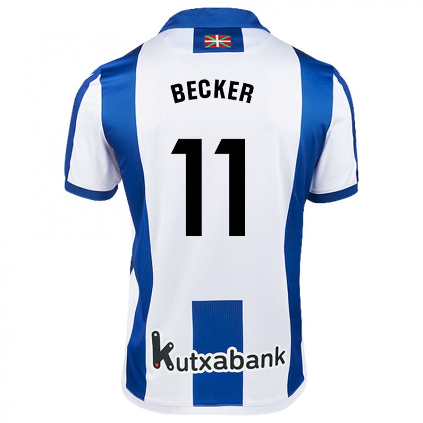 Criança Camisola Sheraldo Becker #11 Azul Branco Principal 2024/25 Camisa