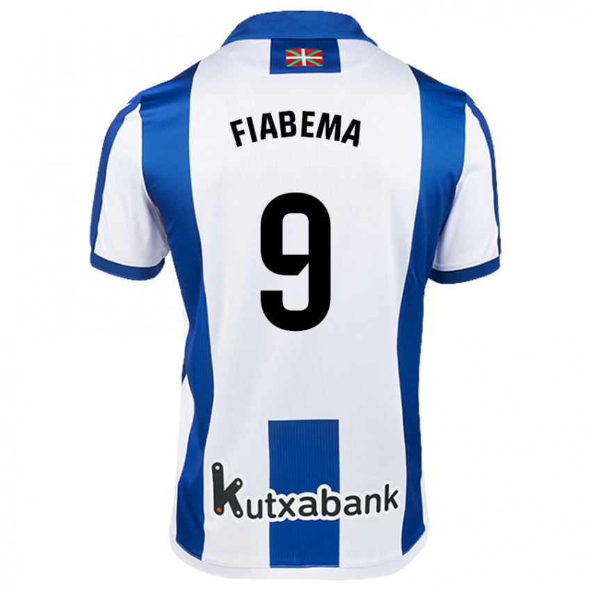 Criança Camisola Bryan Fiabema #9 Azul Branco Principal 2024/25 Camisa