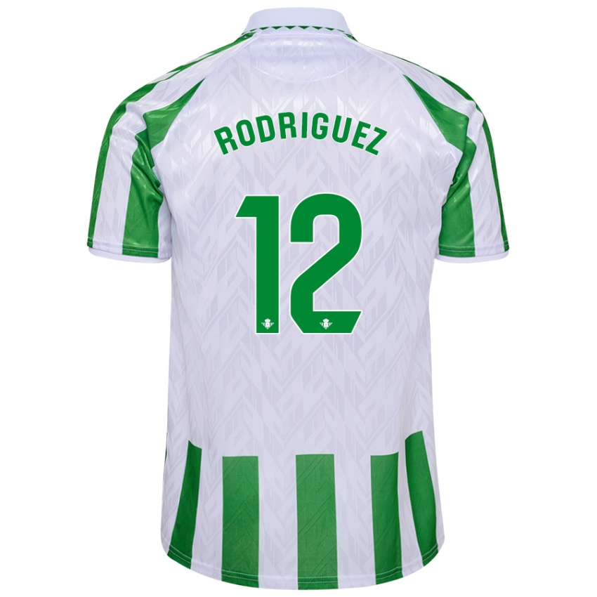 Criança Camisola Ricardo Rodríguez #12 Riscas Brancas Verdes Principal 2024/25 Camisa