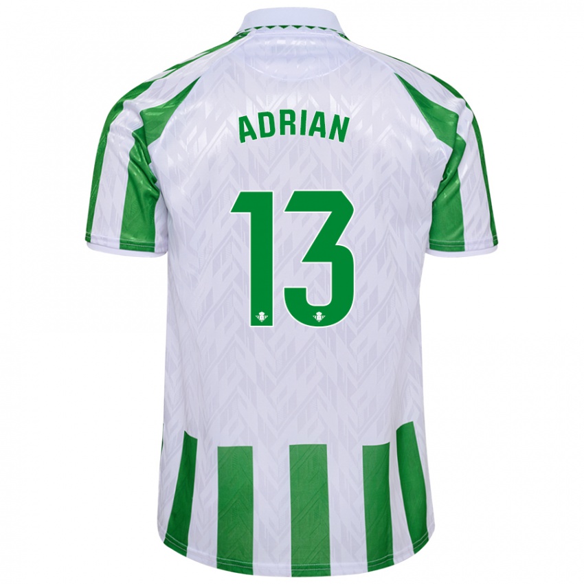 Criança Camisola Adrian #13 Riscas Brancas Verdes Principal 2024/25 Camisa