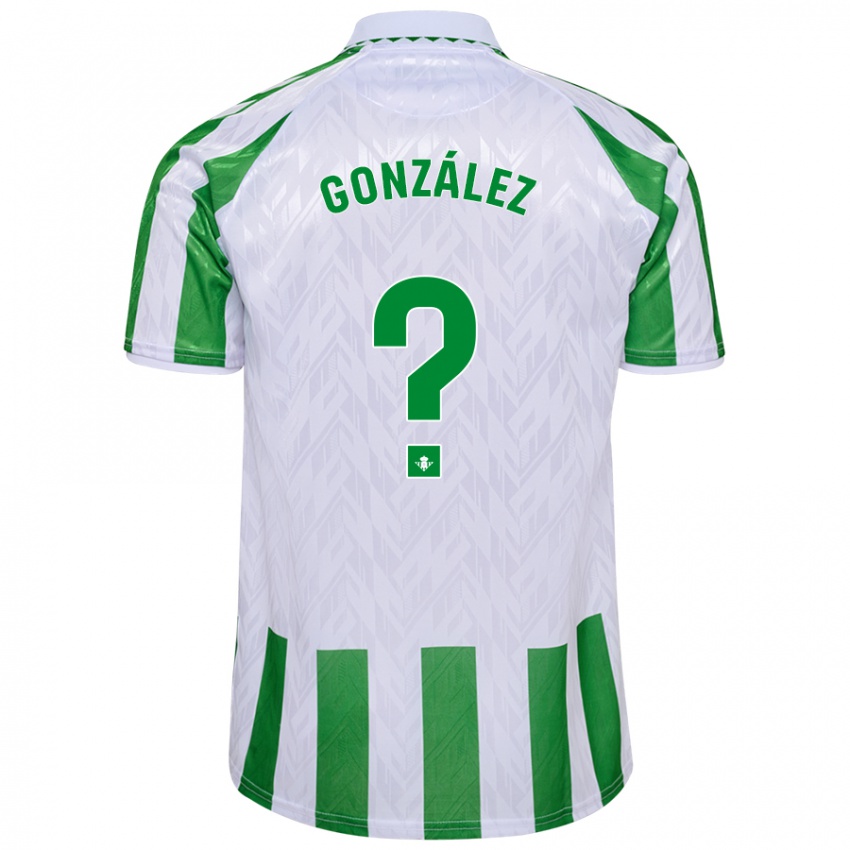 Criança Camisola Manu González #0 Riscas Brancas Verdes Principal 2024/25 Camisa