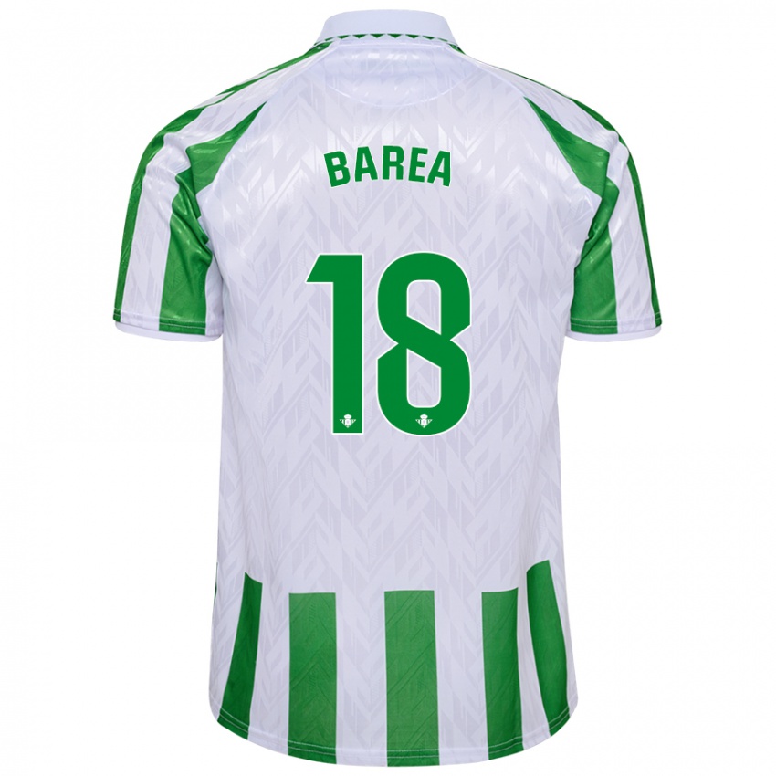 Criança Camisola Ismael Barea #18 Riscas Brancas Verdes Principal 2024/25 Camisa