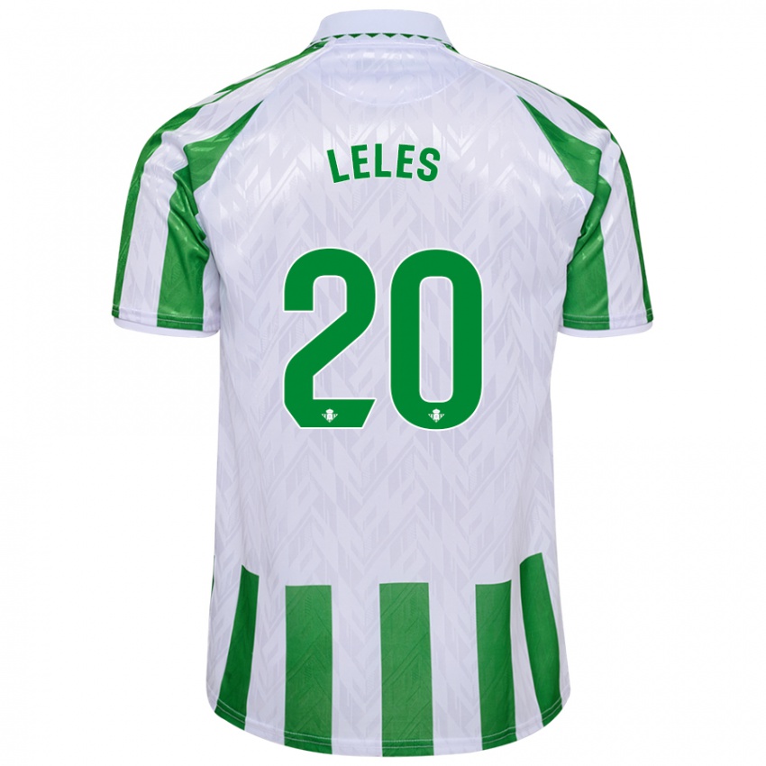 Criança Camisola María De Los Ángeles Carrión Egido #20 Riscas Brancas Verdes Principal 2024/25 Camisa