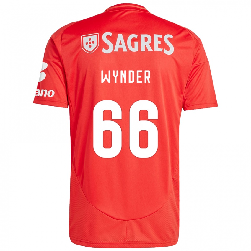 Criança Camisola Joshua Wynder #66 Vermelho Branco Principal 2024/25 Camisa