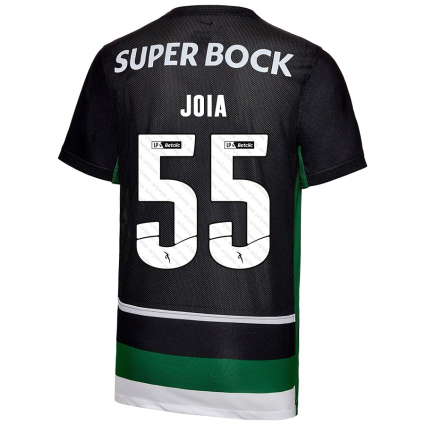 Criança Camisola Carolina Joia #55 Preto Branco Verde Principal 2024/25 Camisa