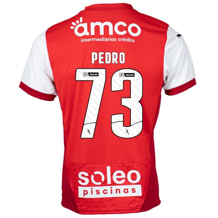 Criança Camisola Zé Pedro #73 Vermelho Branco Principal 2024/25 Camisa