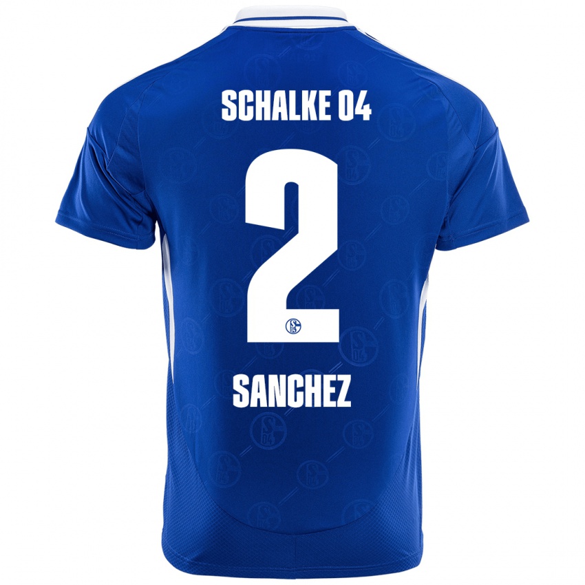 Criança Camisola Felipe Sánchez #2 Azul Real Principal 2024/25 Camisa