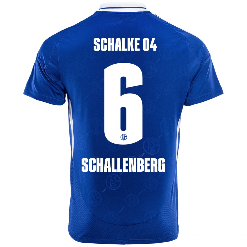 Criança Camisola Ron Schallenberg #6 Azul Real Principal 2024/25 Camisa