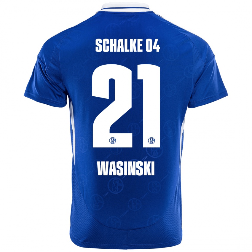 Criança Camisola Martin Wasinski #21 Azul Real Principal 2024/25 Camisa