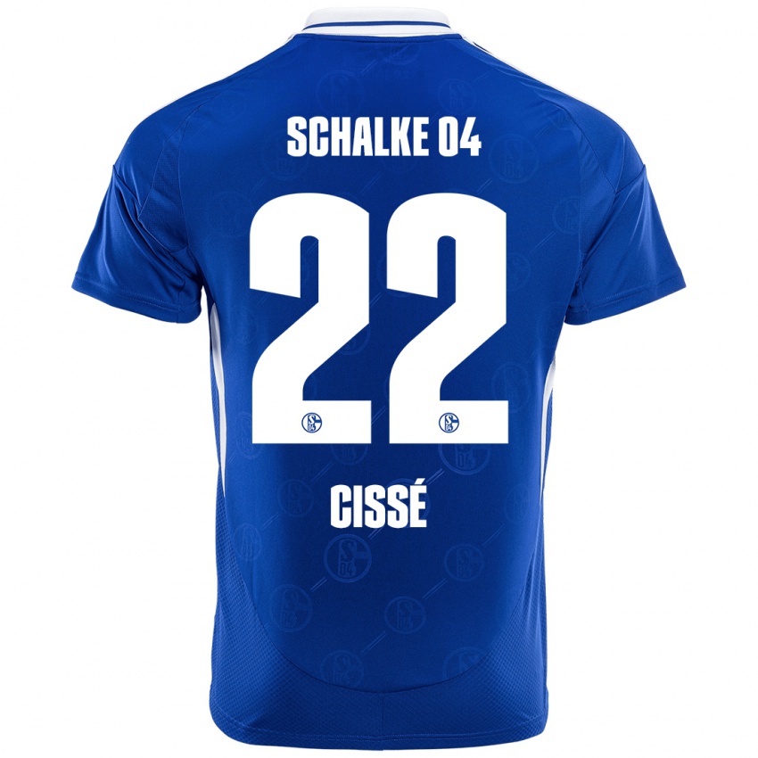 Criança Camisola Ibrahima Cissé #22 Azul Real Principal 2024/25 Camisa