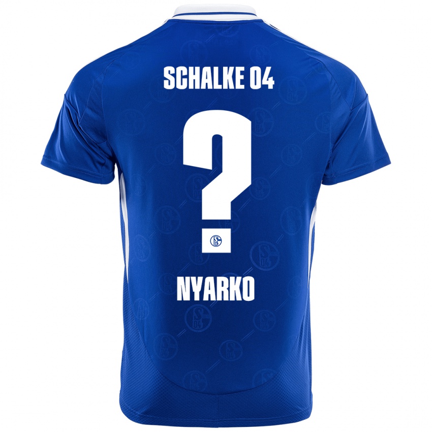 Criança Camisola Samuel Nyarko #0 Azul Real Principal 2024/25 Camisa