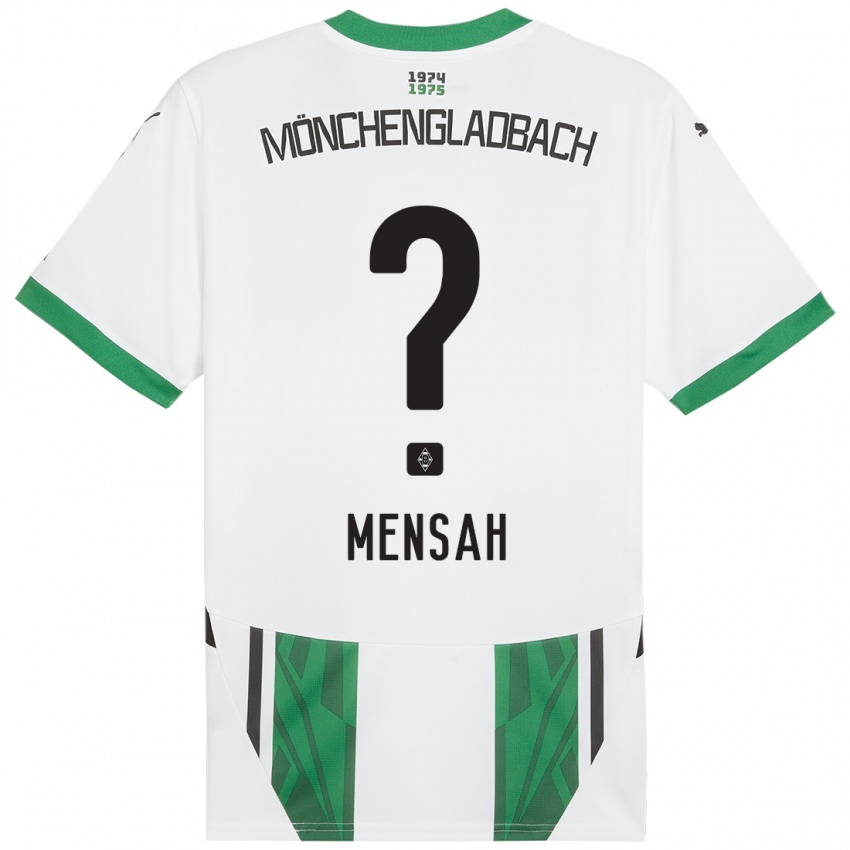 Criança Camisola Franklin Opoku-Mensah #0 Verde Branco Principal 2024/25 Camisa